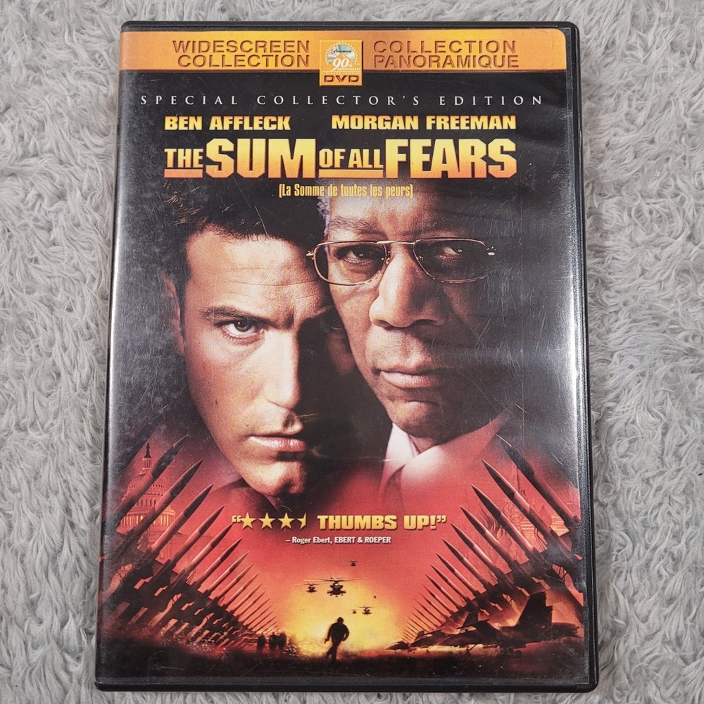 The Sum of All Fears‎ (DVD,2002) Widescreen Affleck Freeman